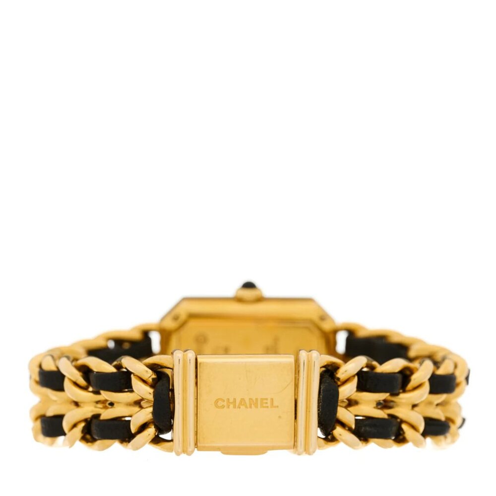Chanel Lambskin 20mm Chain Premiere Quartz Watch Gold M - Picture 2 of 2